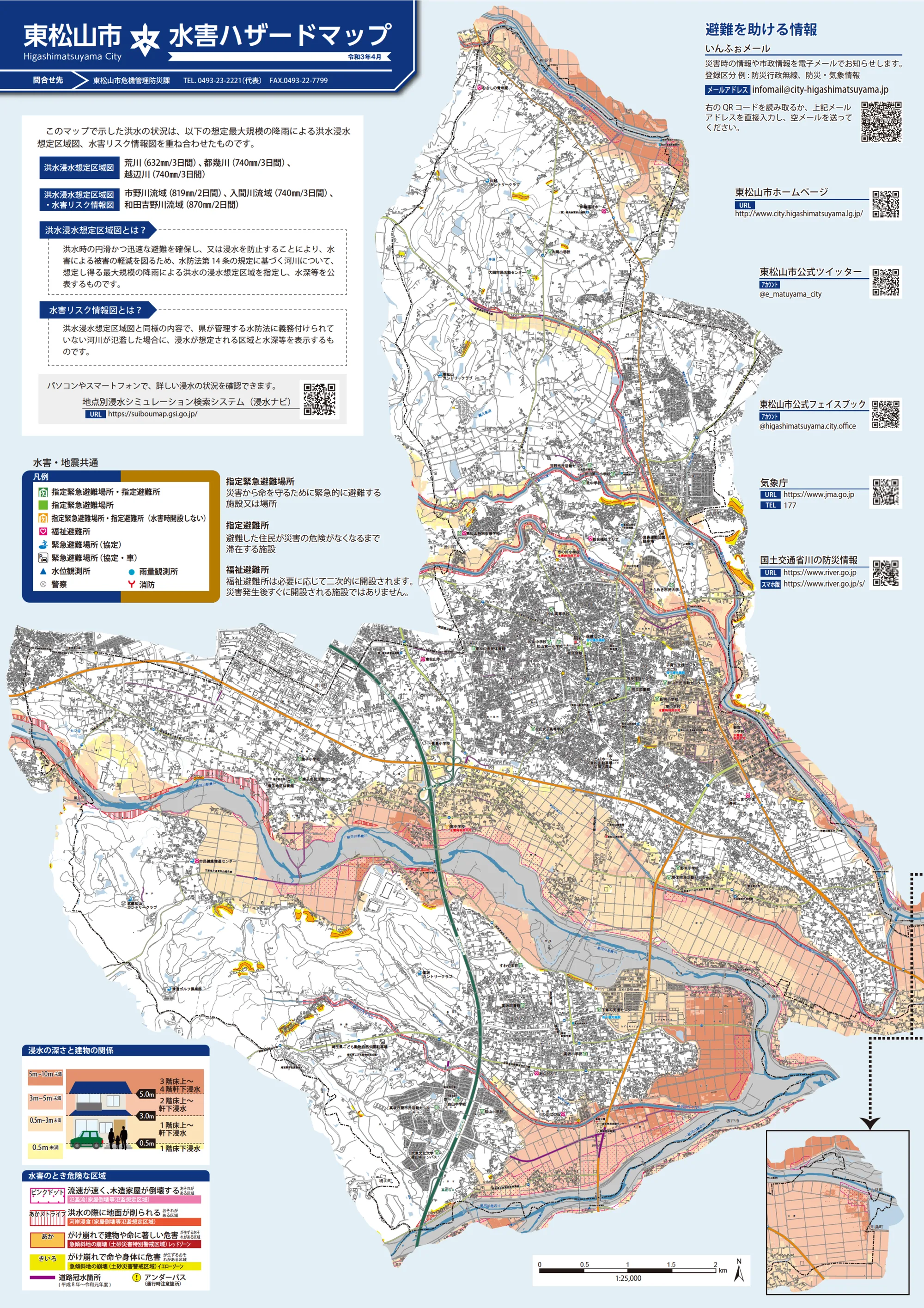 東松山市 防災マップ