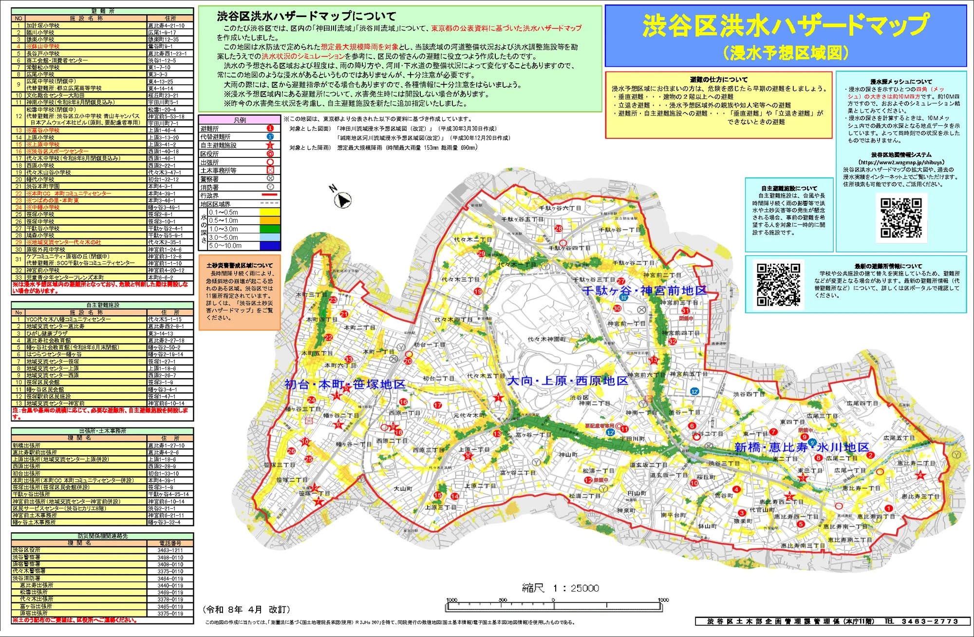 渋谷区 防災マップ