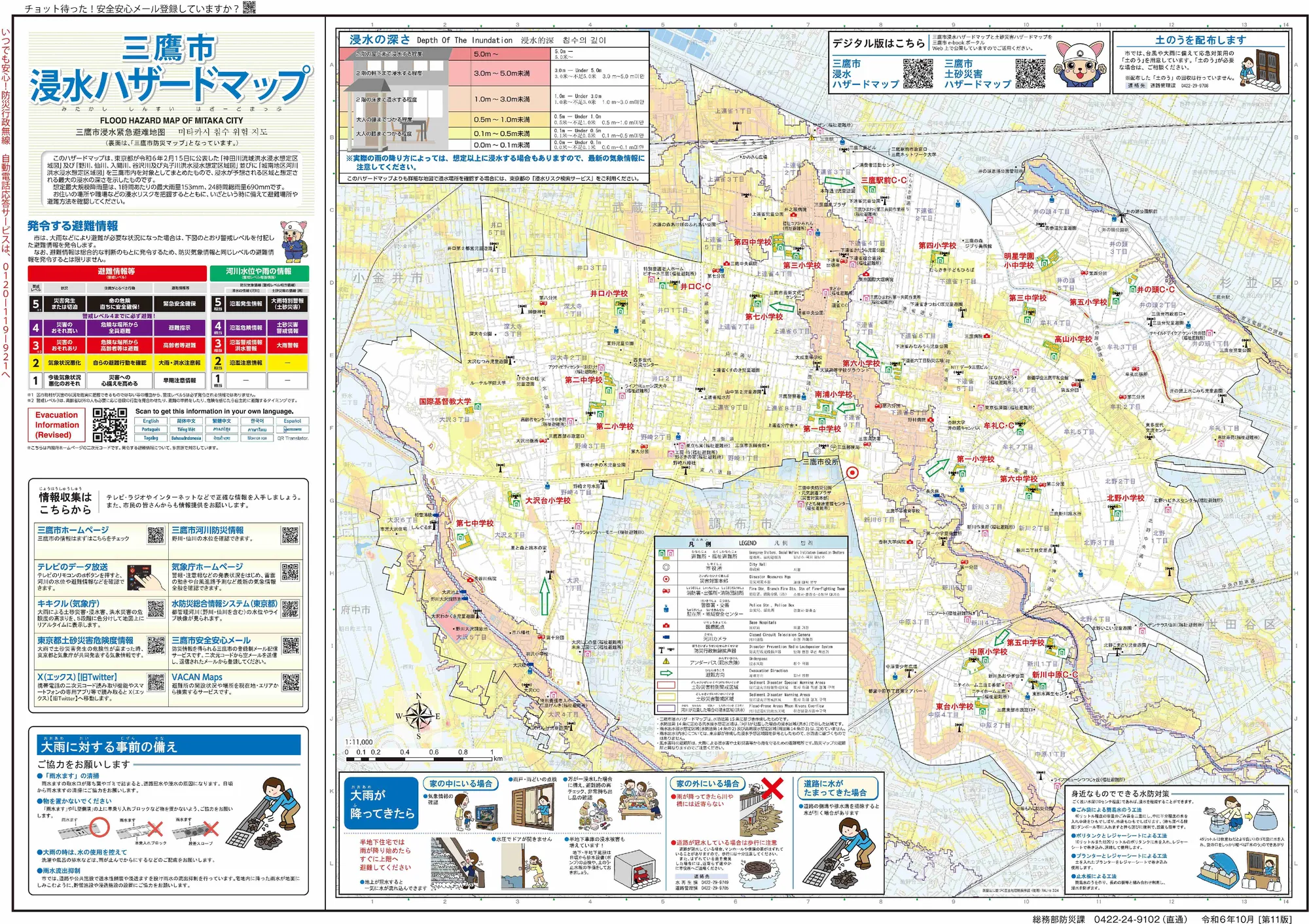 三鷹市 防災マップ