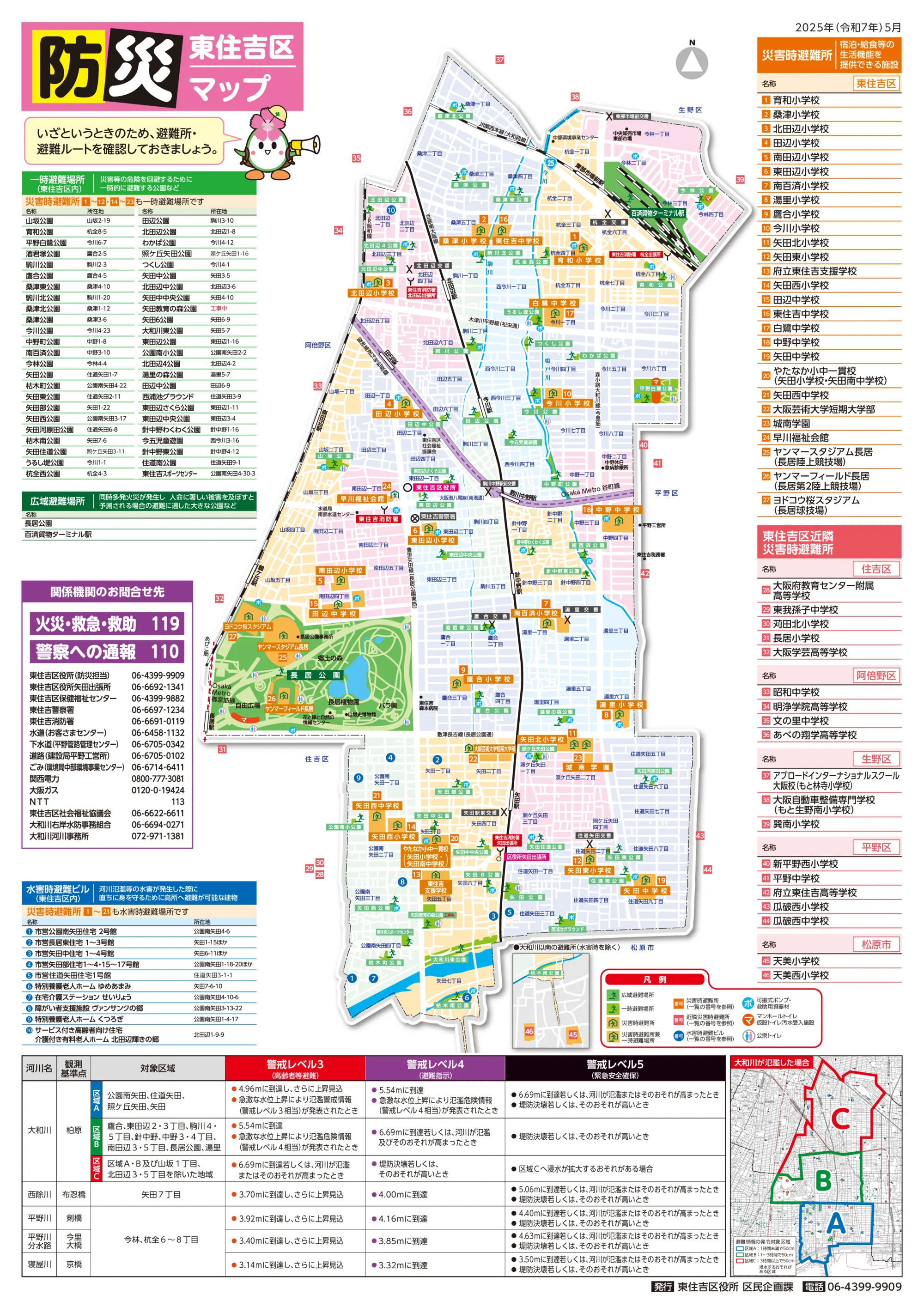 大阪市東住吉区 防災マップ