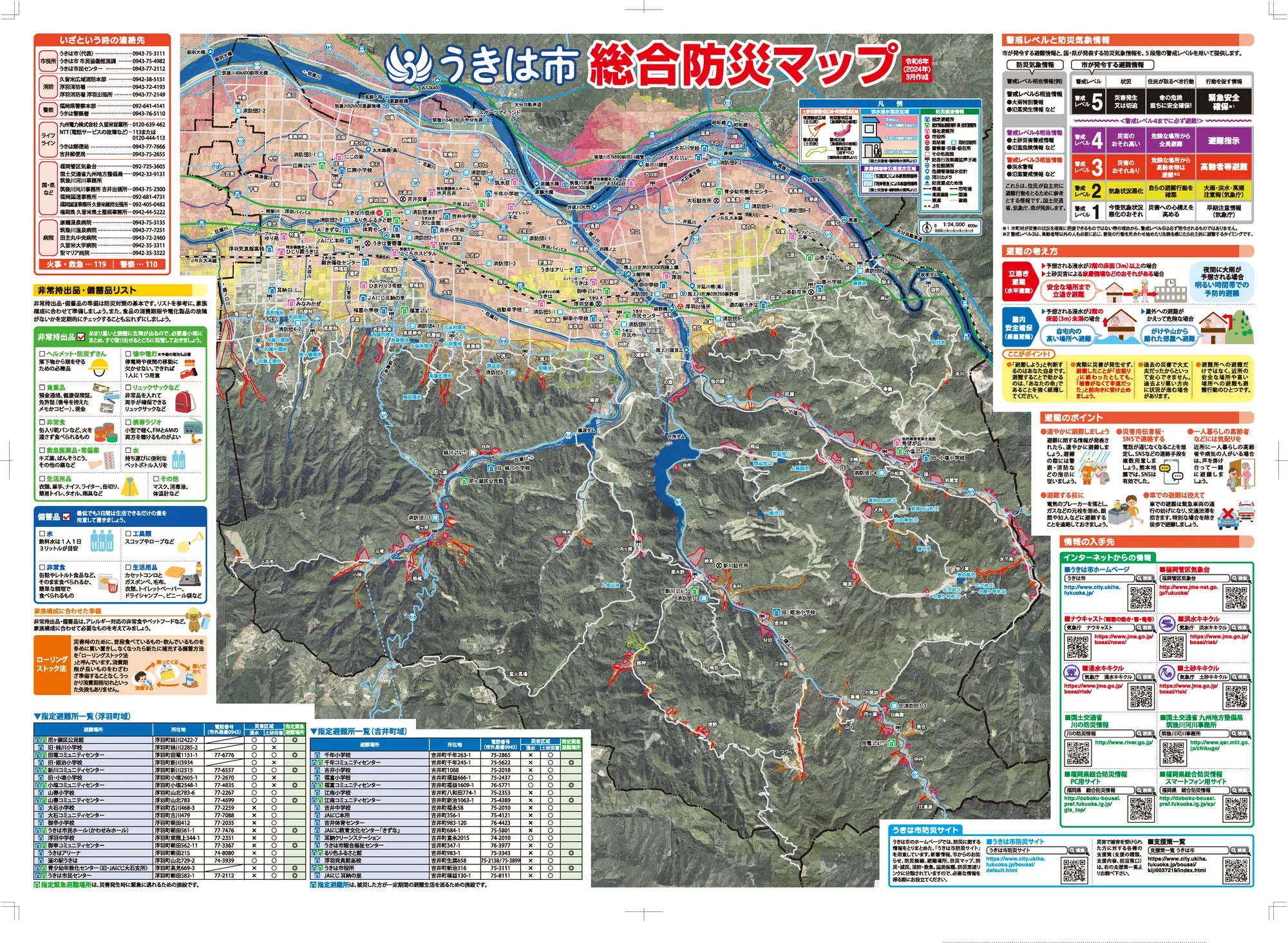 うきは市 防災マップ